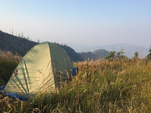 St. Helens - Camping with a view.